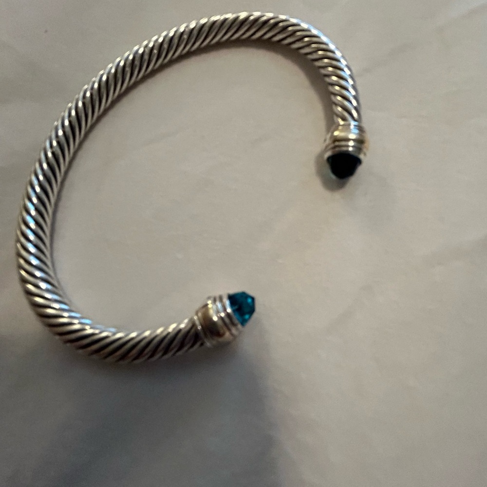 David Yurman blue topaz bracelet